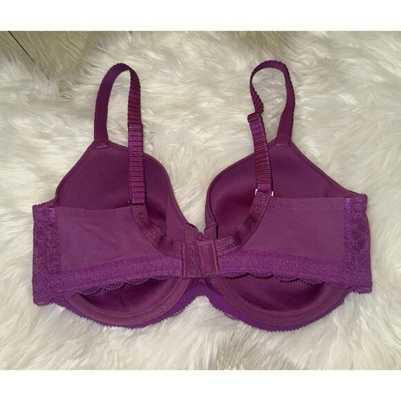 Chantelle 3585 C Chic Sexy Spacer Underwire T-Shirt Bra Printed 32DDD Purple - Picture 4 of 7